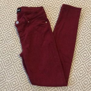 Hudson skinny jeans size 29 in crimson
